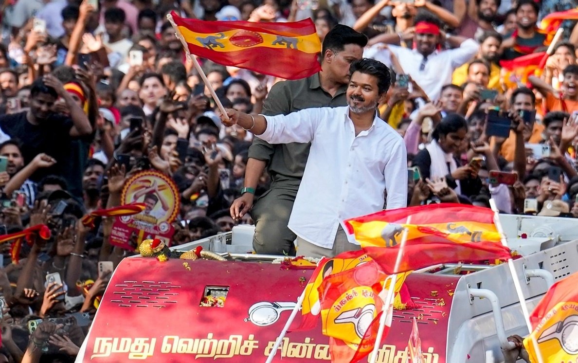 Vijay's TVK party takes early lead in Tamil Nadu 2026 election counting, initial trends show