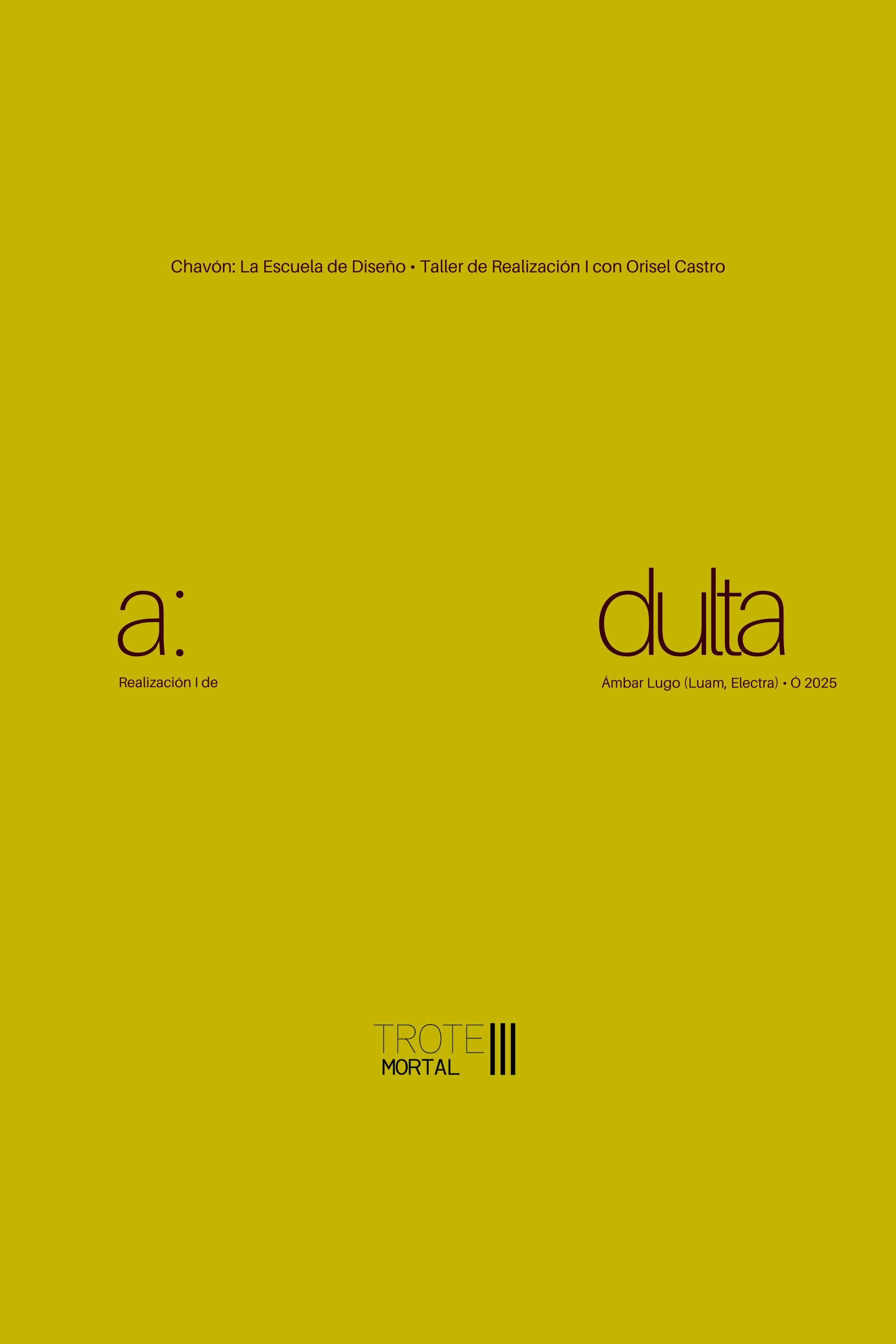 a: dulta poster