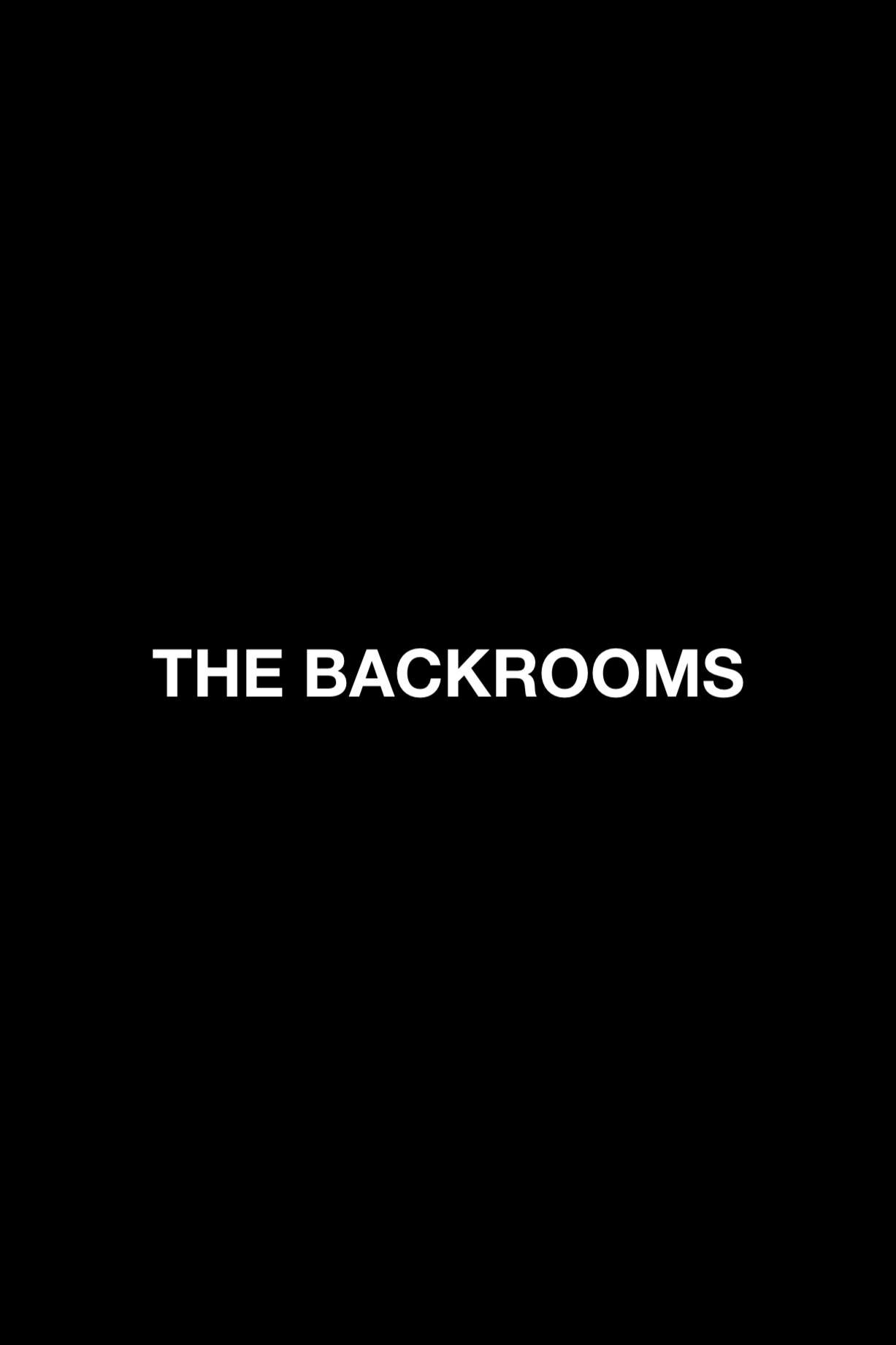 Backrooms poster