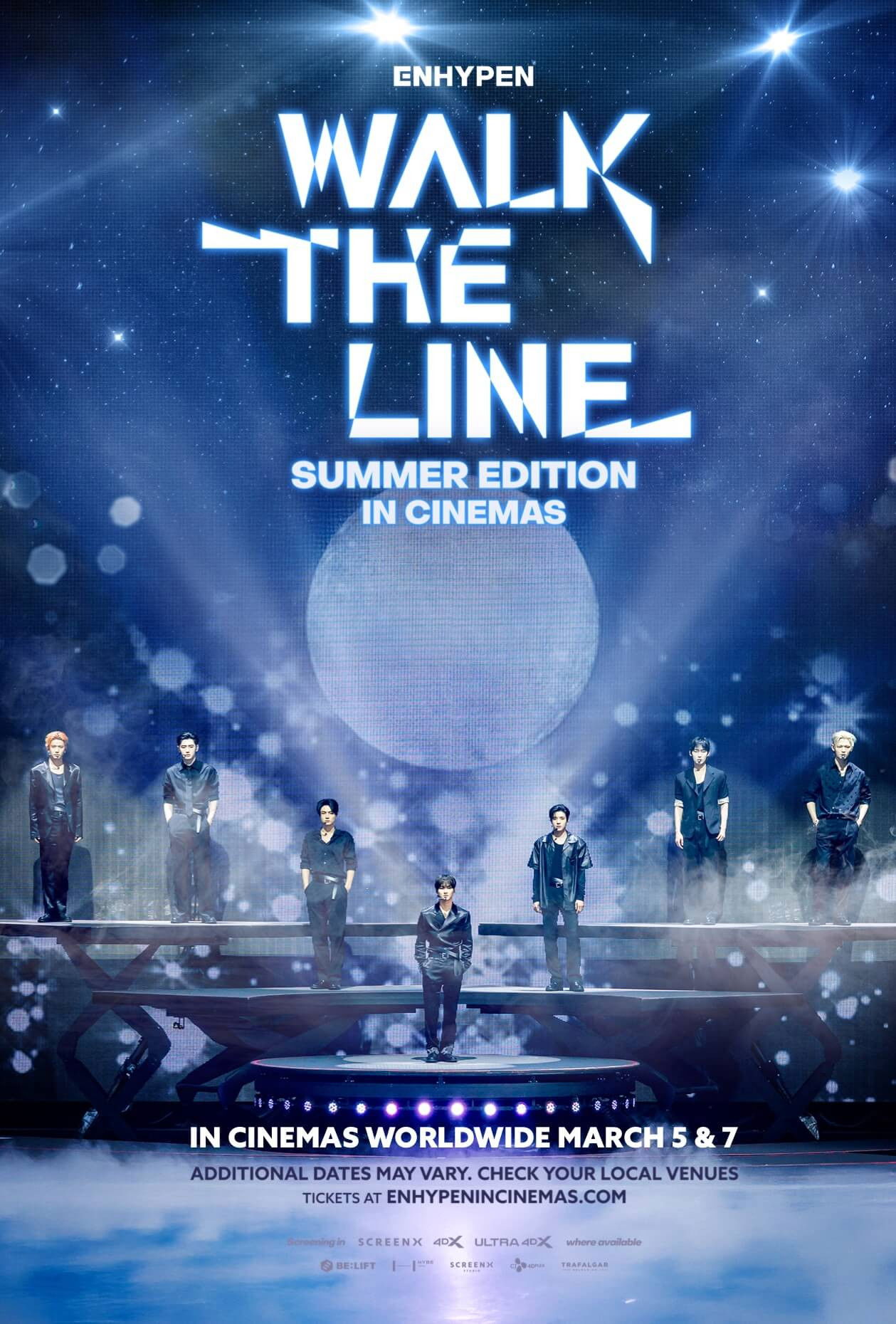 ENHYPEN [WALK THE LINE SUMMER EDITION] IN CINEMAS poster
