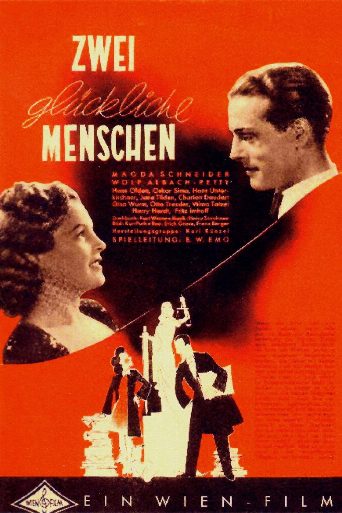Zwei glückliche Menschen poster