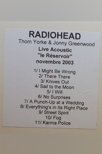 Thom Yorke and Jonny Greenwood | Acoustic at Le Reservoir poster